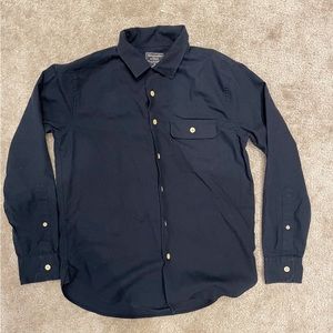 Abercrombie and Fitch 30% Wool Navy Shirt for Men
